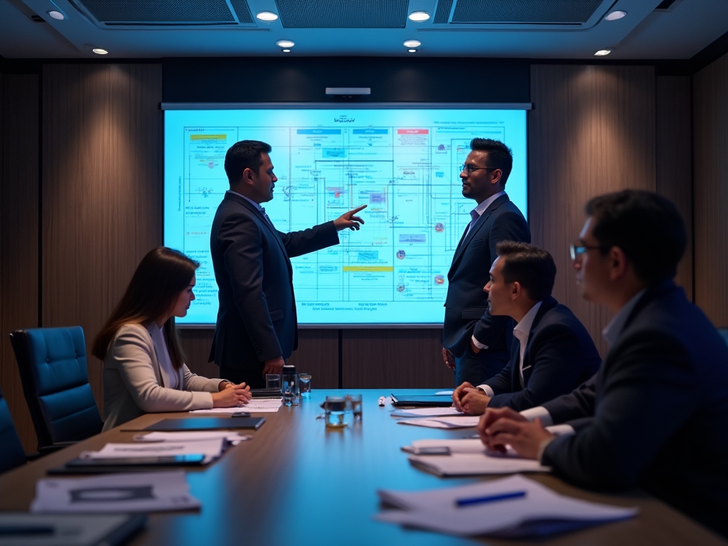 Strategic planning session with business coach